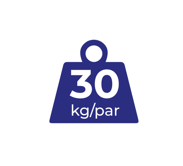 30 kg/par